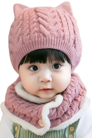 penyan-baby-boys-baby-girls-2pcsset-kids-winter-hat-cute-baby-wool-knitted-hat-and-button-scarf-cap-set-new-born-to-12-months-none