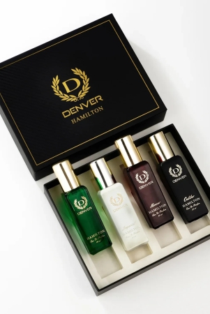 Denver Hamilton Luxury Gift Pack- For Men (80 ml, Pack of 4)