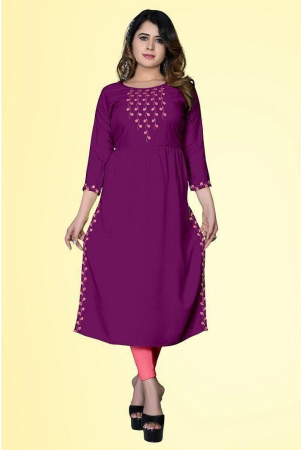 haya-fashion-magenta-rayon-womens-straight-kurti-pack-of-1-none