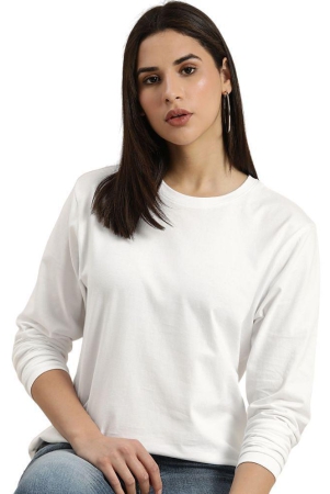 ppthefashionhub-white-cotton-blend-loose-fit-womens-t-shirt-pack-of-1-none