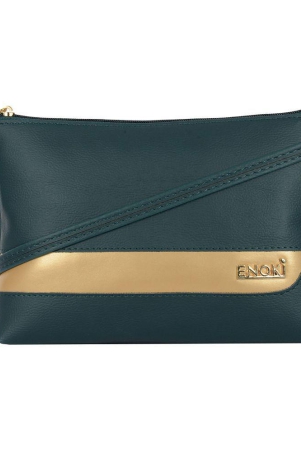 enoki-green-artificial-leather-sling-bag-green