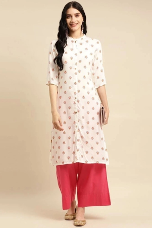 rangita-women-rayon-white-buta-printed-calf-length-a-line-kurti-none