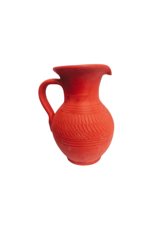 handmade-red-clay-water-pitcher-with-unique-design-2-litre-capacity