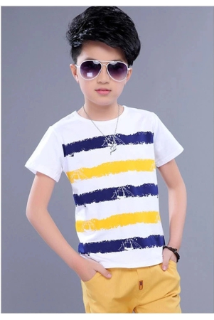 force-kids-cotton-tshirt-whiteyellownavy-blue-8-9-years-none