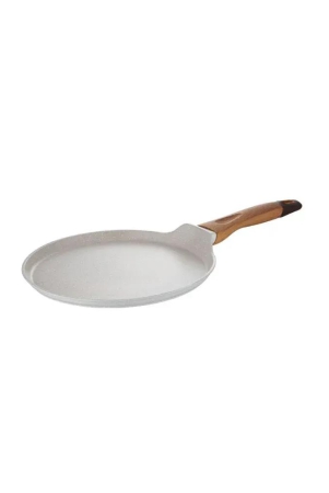 Bergner Naturally Marble Non Stick Tawa | Gas & Induction Compatible | Cream 28 cm