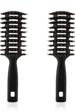 urbane-home-hair-brush-flexible-bristles-paddle-quick-drying-all-hair-types-round-vented-2-piece-black-c13-x-blk-urbane-home-hair-brush-flexible-bristles-paddle-quick-drying-all-h