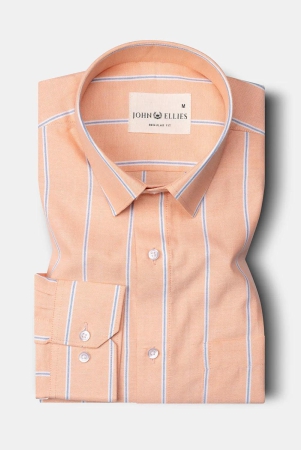 pastel-peach-orange-oxford-stripe-cotton-mens-formal-shirt-39-s