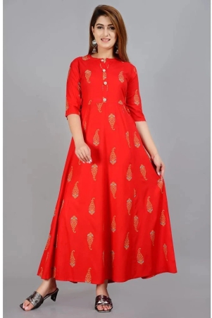 smien-red-rayon-womens-flared-kurti-pack-of-1-none