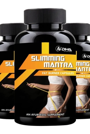 DHA Ayurveda Slimming Mantra- Herbal Fat Burner Capsule 90 no.s Pack of 3