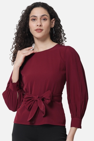 all-ways-you-women-top-polyester-fabric-maroon-xs