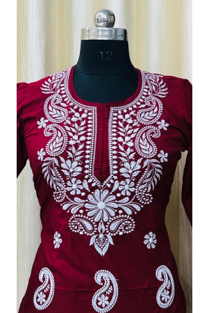 women-kurti-38-maroon-straight-kurti