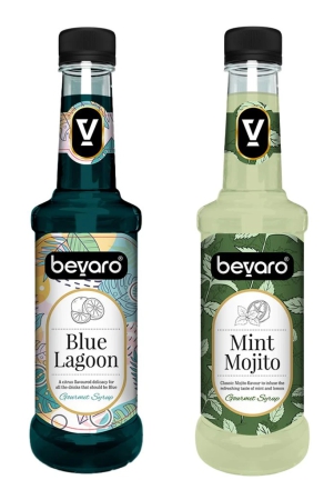 bevaro-mint-mojito-syrup-and-blue-lagoon-syrup-combo-300ml-each-blue-lagoon-mint-mojito-600-ml-pack-of-2