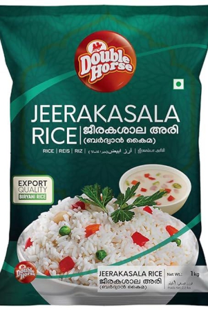 Double Horse Aromatic Jeerakasala Rice1kg Export Quality | Gobindobhog rice | Jeera rice |Biriyani Rice | Ghee Rice| Jeera Samba Rice