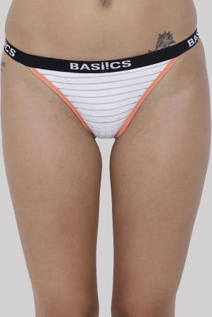 basiics-by-la-intimo-white-bcpth01-polyester-striped-womens-crotchless-pack-of-1-none