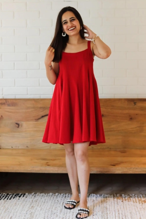 tomato-red-short-dress-xs