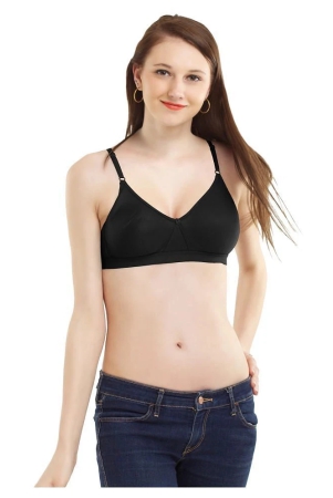 madam-pack-of-1-cotton-non-padded-womens-t-shirt-bra-black-34b