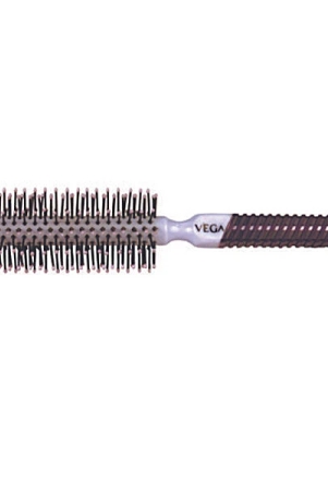 Vega R1-Rb Round & Roll Brush - Silver / Colour May Vary, 1 Pc