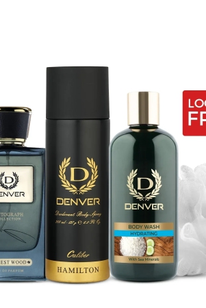 denver-gift-pack-autograph-collection-forest-wood-bodywash-hydrating-hamilton-caliber-200ml