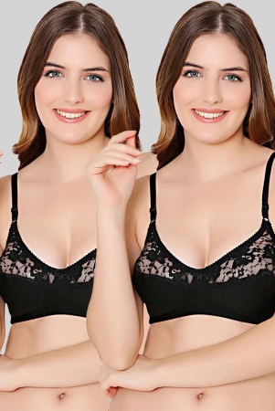 bodycare-black-cotton-blend-lightly-padded-womens-everyday-bra-pack-of-2-none