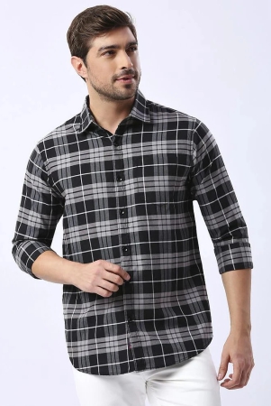 hj-hasasi-100-cotton-slim-fit-checks-full-sleeves-mens-casual-shirt-black-pack-of-1-none