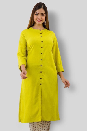 doriya-yellow-cotton-blend-womens-front-slit-kurti-3xl