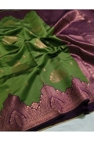 apnisha-banarasi-silk-embellished-saree-with-blouse-piece-olive-pack-of-1-olive