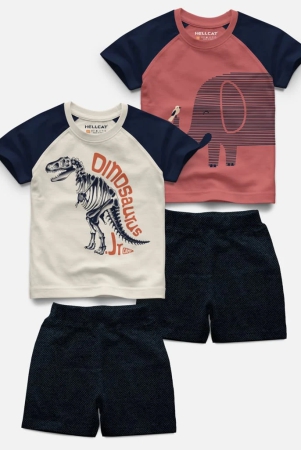 raglan-half-sleeve-printed-t-shirt-with-comfy-solid-shorts-for-infants-toddler-pack-of-4-2-t-shirt-2-shorts