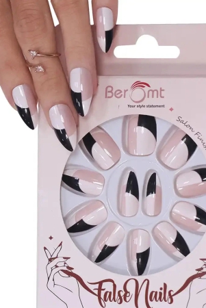 plain-french-tips-nail-kit-included-black-white