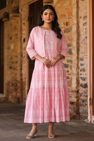 amiras-indian-ethnicwear-cotton-printed-ankle-length-womens-fit-flare-dress-pink-pack-of-1-none