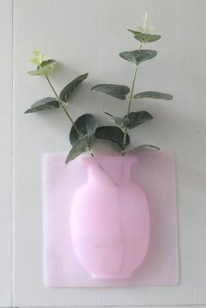 arsha-lifestyle-wall-hanging-silicone-flower-pot-sticker-plant-rack-for-decoration-multicolour