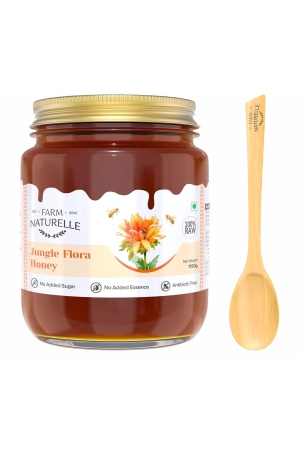 farm-naturelle-jungle-flower-wild-forest-honey-100-pure-honey-1000g150g-extra-and-a-wooden-spoon-raw-natural-unprocessed-honey-un-heated-honey-lab-tested-honey-in-glass-bottle