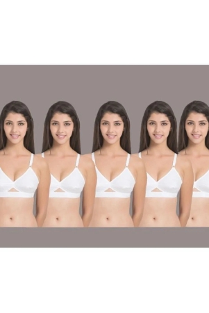 desiprime-white-cotton-non-padded-womens-everyday-bra-pack-of-5-none