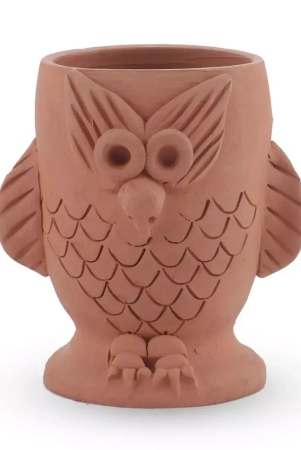 tisser-clay-pen-stand-owl