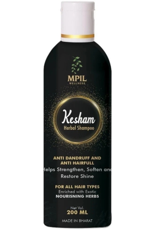 mpil-wellness-kesham-shampoo-anti-dandruff-ayurvedic-hair-fall-control-herbal-200ml