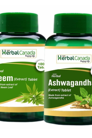 herbal-canada-neem100tab-ashwagandha-100tab-tablet-200-nos-pack-of-2