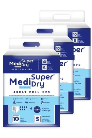 medisuperdry-adult-diaper-pants-small-s-size-adult-pull-ups-high-absorbency-leak-proof-overnight-protection-elastic-waist-size-60-90-cm23-35-inches-30-pieces-pack-of-3-unisex