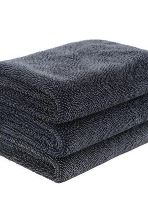 HOMETALES - Grey 1200 GSM Microfiber Cloth For Automobile ( Pack of 3 )
