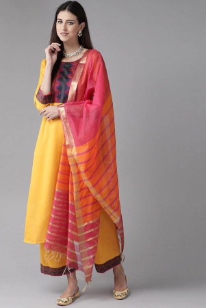 Estela Yellow Cotton Straight Kurti - Single - XL