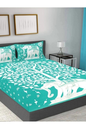 frionkandy-living-cotton-abstract-double-bedsheet-with-2-pillow-covers-turquoise-turquoise