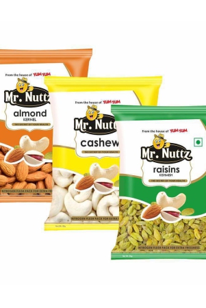 mrnuttz-premium-dry-fruits-combo-pack-150g-badam-kaju-kishmish-almonds-cashews-raisins-3-x-50-g