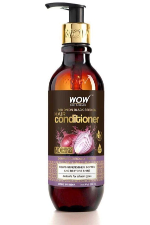 wow-skin-science-onion-conditioner-with-red-onion-seed-oil-extract-black-seed-oil-pro-vitamin-b5-no-parabens-mineral-oil-silicones-color-peg-250-ml