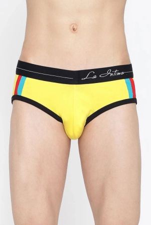 la-intimo-yellow-cotton-mens-briefs-pack-of-1-none