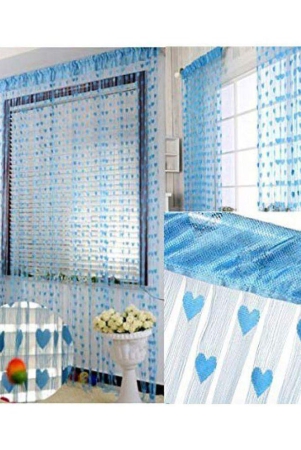 yutiriti-set-of-2-window-heart-string-curtain-blue