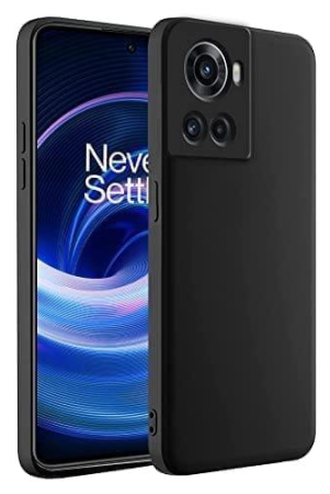 Winble OnePlus 10R 5G Back Cover Case Liquid Silicone (Black)