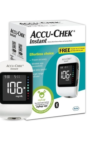 accu-chek-instant-blood-glucose-glucometer-with-vial-of-10-strips-10-lancets-lancing-device