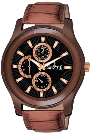 swisstyle-brown-leather-analog-mens-watch