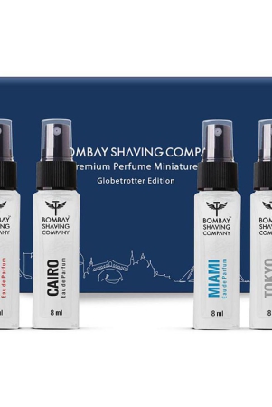 Bombay Shaving Company - Cairo, Tokyo,Mexico,Miami Eau De Parfum (EDP) For Unisex 8ml ( Pack of 4 )