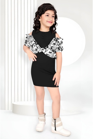 Girls Partywear Off-Shoulder Dress [GD-4090](4-12 Years )-10-11Y (Size - 34) / Imported