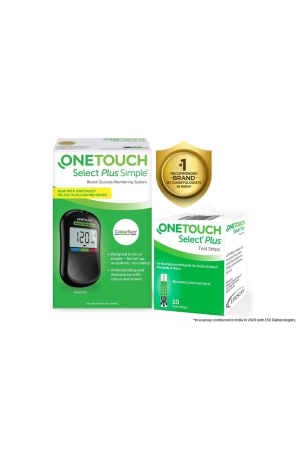 OneTouch Select Plus Simple Glucometer with free Strips