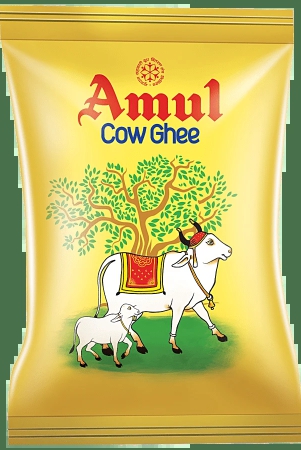 Amul Cow Yellow Pure Ghee(Pouch), 1ltr